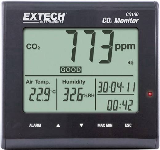 Extech CO100 Luftqualität Kohlendioxid Messgerät Gasmessgerät SIEHE FOTO - 0793950510001