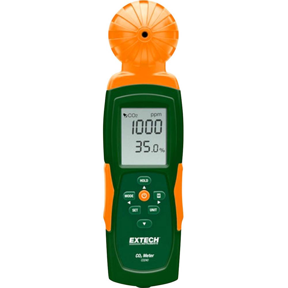 Extech Kohlendioxid-Messgerät 0 - 9999 ppm Temperaturmessfunktion SIEHE TEXT - 0793950502402