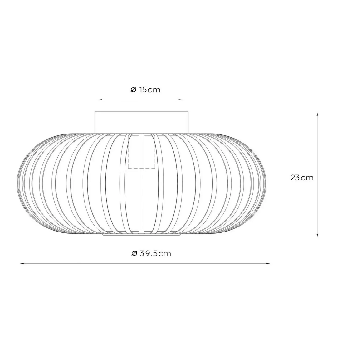 Lucide Käfig-Deckenleuchte Manuela Ø 40 cm grün Deckenlampe Deckenlicht Lampe