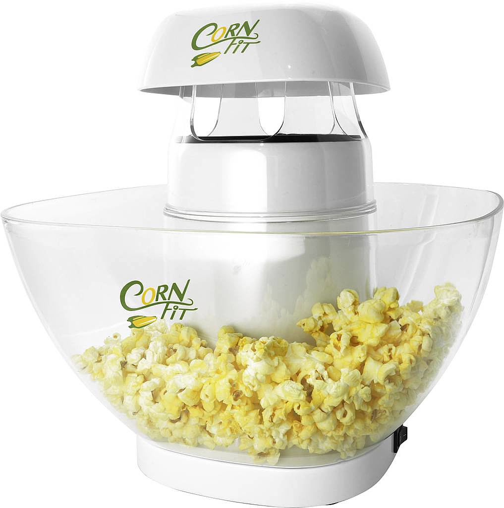 Silva Popcorn-Maker Cornfit PM 1160 Weiß, Glas Cornfit