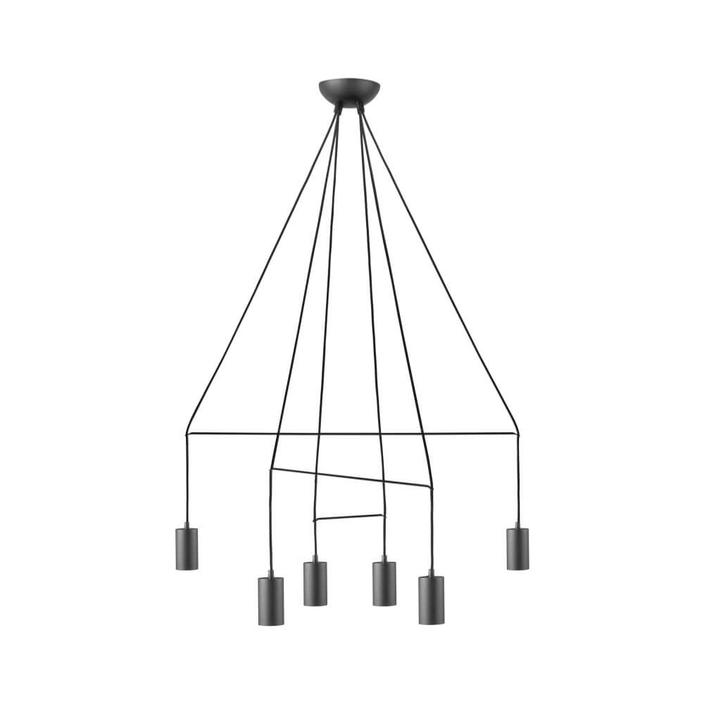 Nowodvorski Lighting Hängelampe Imbria Hängeleuchte 6 Flammig Länge 93cm Schwarz B-Ware - 5903139967792