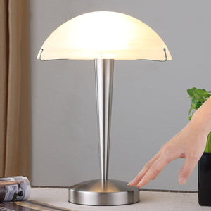 B-Ware Lindby Tischlampe Viola mit Touchschalter nickel matt Schreibtischleuchte E14