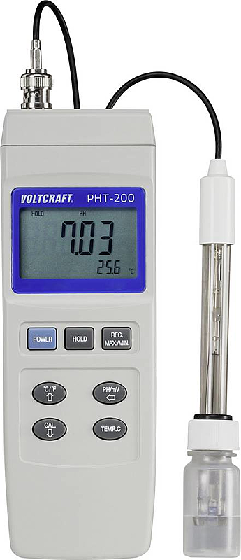 Voltcraft PHT-200 Kombi- Flüssigkeits- Messgerät digital pH-Wert Redox ORP