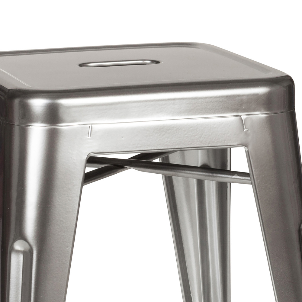 B-Ware Hjh Office Hocker Sitzgelegenheit Bistrohocker Vantaggio Metallic