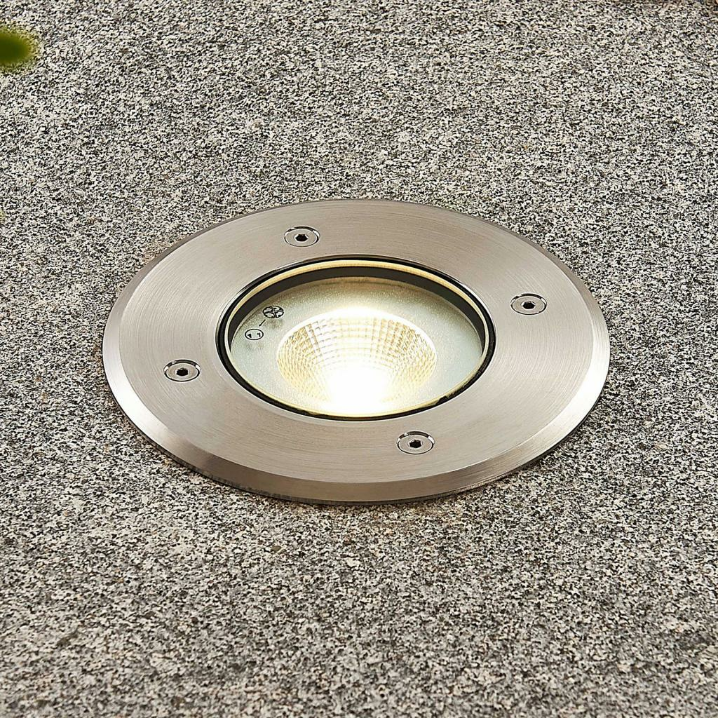 Lampenwelt.Com Led Bodeneinbauleuchte Einbauleuchte Lampe Kari Edelstahl Rund B-Ware - 4251096555523