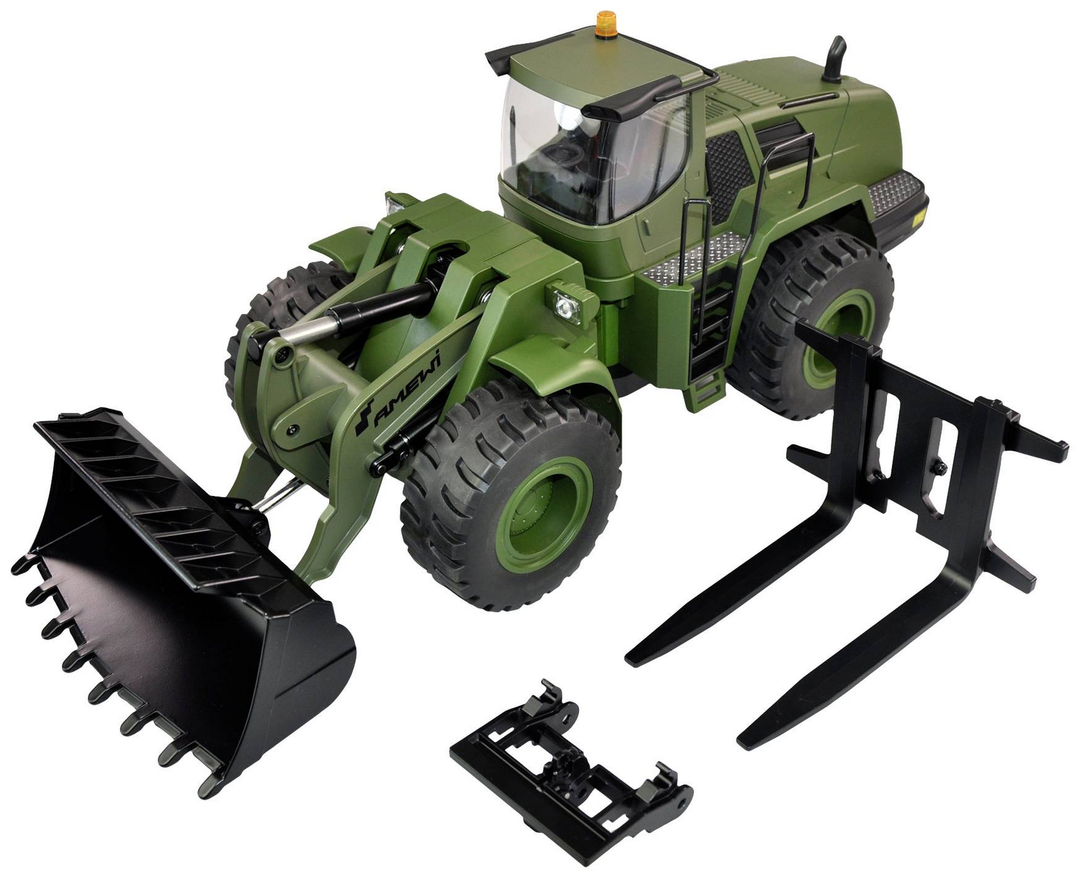 Amewi 1:14 Elektro Rc Funktionsmodell Rt R Radlader G485 E Grün 1:14 Defektware D-Ware