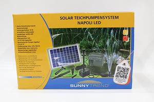 B-Ware Esotec Napoli Led Solar Pumpenset Pumpe Beleuchtung Solarpumpe Set Lampe 750205