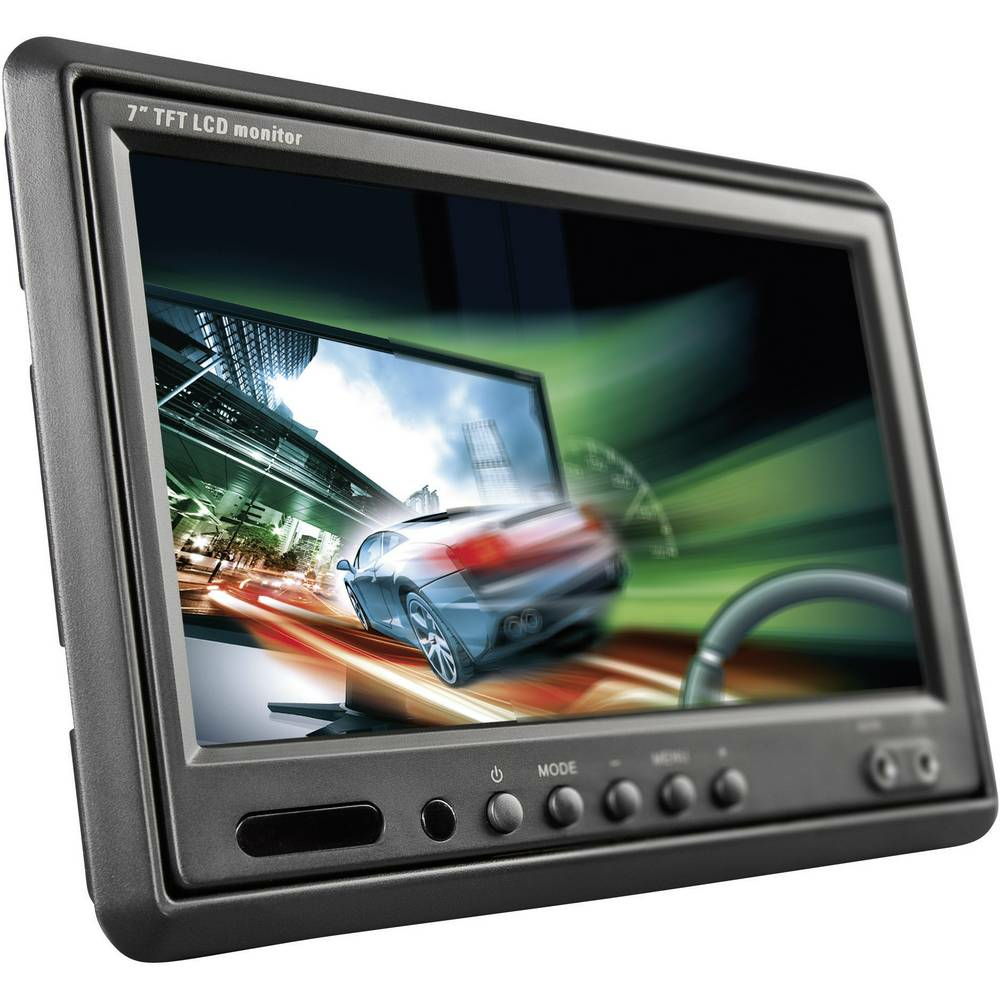 B-Ware Renkforce T-701B Auto LCD-Monitor 7" Kopfstütze Car-HiFi Entertainment Audio