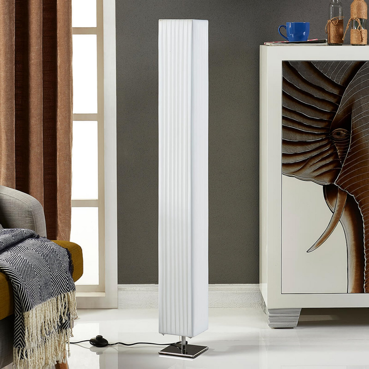 Lindby Stehlampe Janno Stehleuchte Wohnzimmerleuchte Standleuchte Weiß Stoff 186 B-Ware