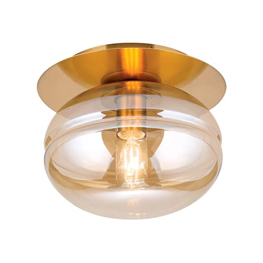 Orion Deckenlampe Richard Deckenlampe Deckenlicht Metall messing Glas amber