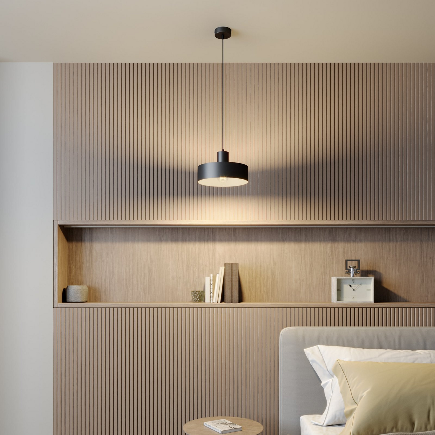 B-Ware Hängeleuchte Lampe Leuchte Hängelampe Deckenlampe Rif Aus Metall Schwarz ø 25468