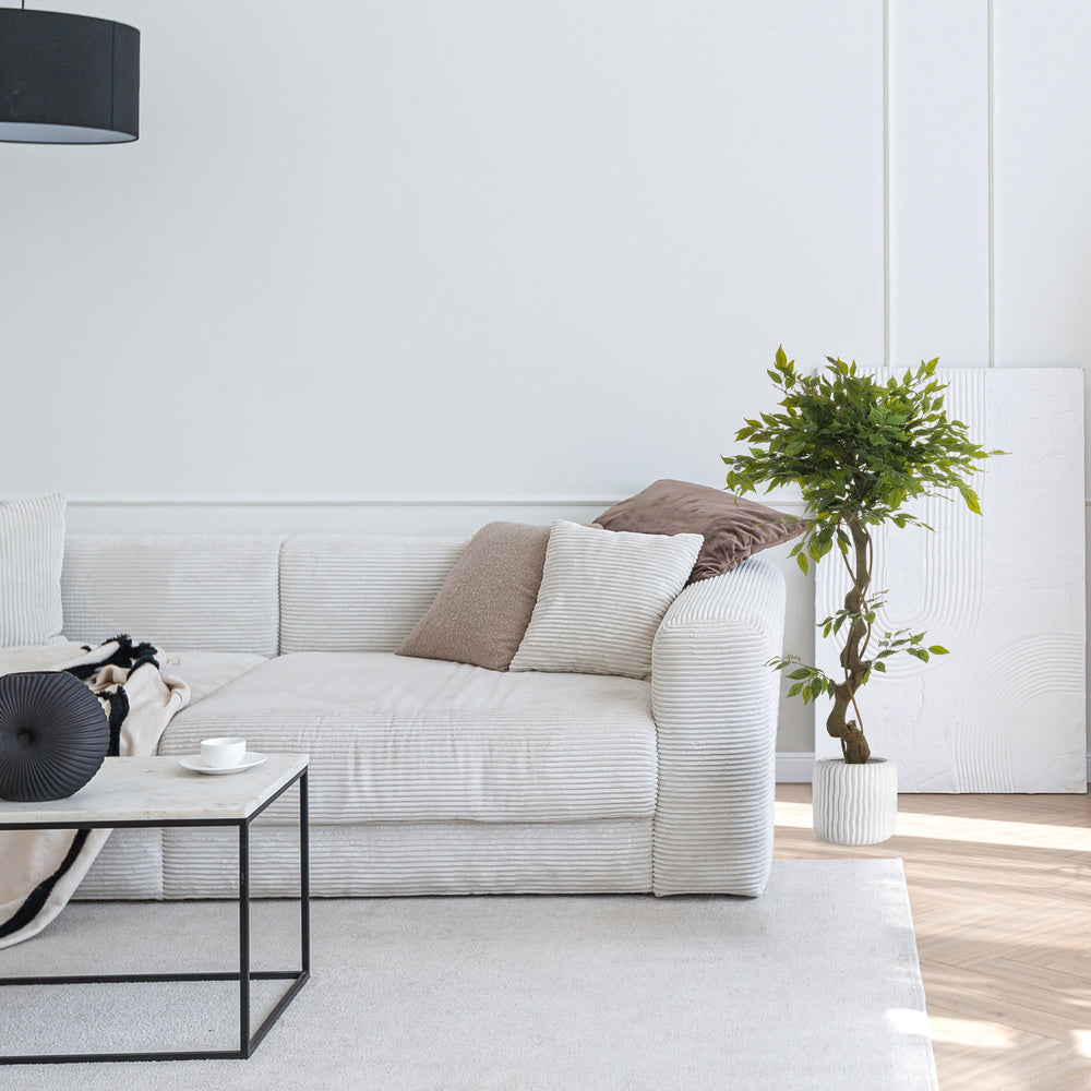 hjh OFFICE Kunstpflanze Baum Ficus Benjamina 120 cm grün Kunststoff  - 4064323036524