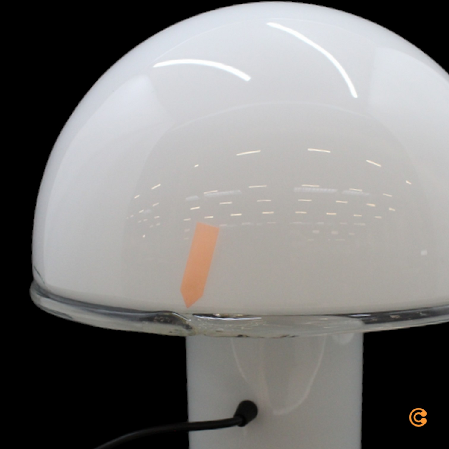 B-Ware Onfale Tavolo Tischleuchte Tischleuchten Opalglas Weiß Design Siehe Text/Foto