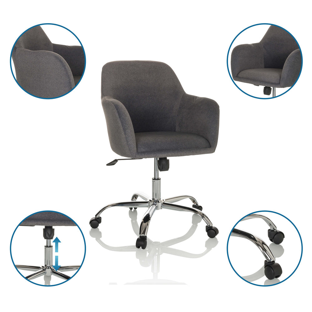 hjh OFFICE SOLAO 300 Bürostuhl Drehstuhl Schalenstuhl Schreibtischstuhl Stuhl - 4064323028468