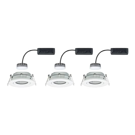 Paulmann Nova Plus 3er Led Spot Einbauleuchte Lampe Leuchte Einbau Rund Weiß 6 W B-Ware