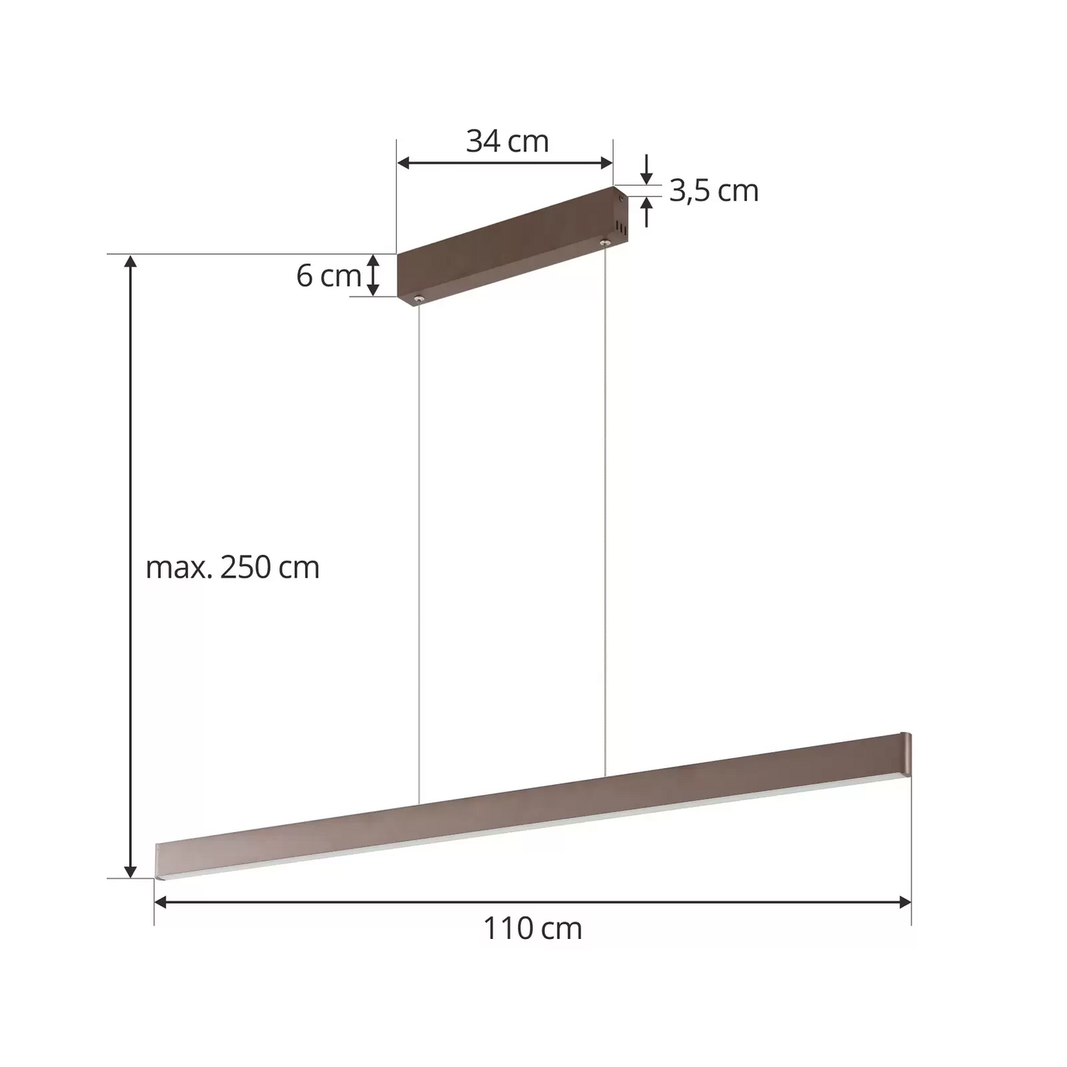 B-Ware Lucande Smart Led Hängeleuchte Mylosh Hängelampe Leuchte Lampe Kaffee Cct Tuya
