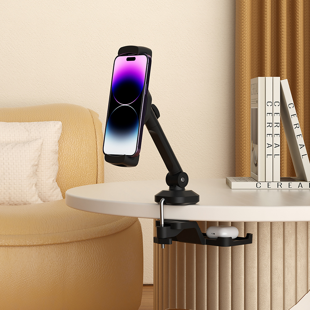 B-Ware hjh OFFICE Handyhalterung Tablethalterung FLEXMOBI III mit Schraubklemme Metall