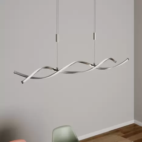 Suspension LED Lindby Auron, lampe suspendue 12W réglable en hauteur 