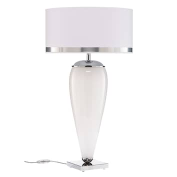 B-Ware Euluna Tischleuchte Lund Tischlampe Tischlicht Leuchte Lampe Weiß Opal Höhe 70cm