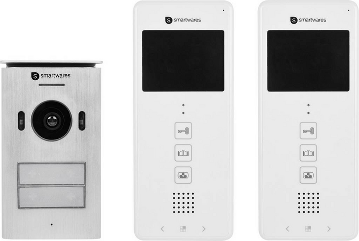 Smartwares Dic 22122 Video Türsprechanlage Funk Komplett Set Weiß Defektware D-Ware