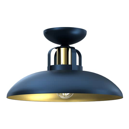 Euluna Deckenlampe Felix Deckenleuchte Lampe Leuchte Wohnzimmerlampe Metall blau