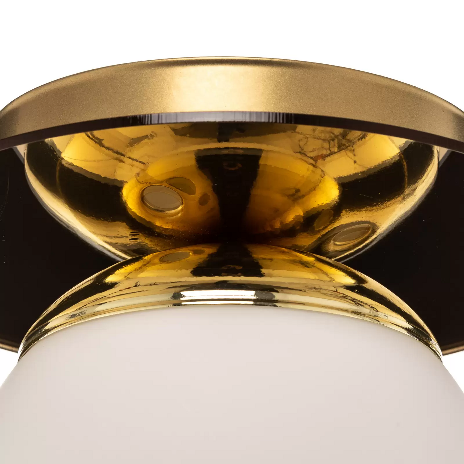 Deckenleuchte Plato Goldfarben Metall Opalglas ø 19 Cm Deckenlampe Lampe Leuchte B-Ware - 5902693779674