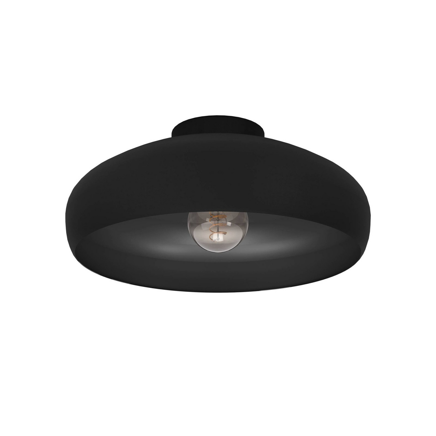 B-Ware Eglo Deckenleuchte Mogano ø 40 Cm Schwarz Stahl Deckenlampe Lampe Leuchte Spot