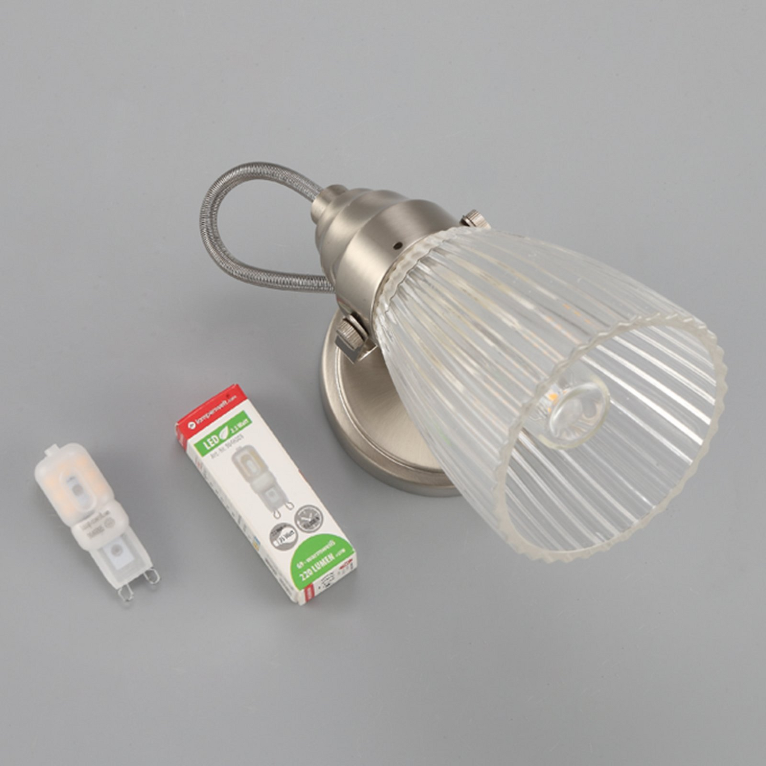 B-Ware Lindby Bad Wandleuchte Kara Flurleuchte Badezimmerlampe Wandstrahler G9 Lampe
