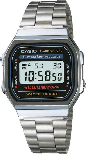 B-Ware Casio Armbanduhr A168 Wa 1 Yes Herren Herrenuhr Uhr Classic Design Stoppuhr Sil137