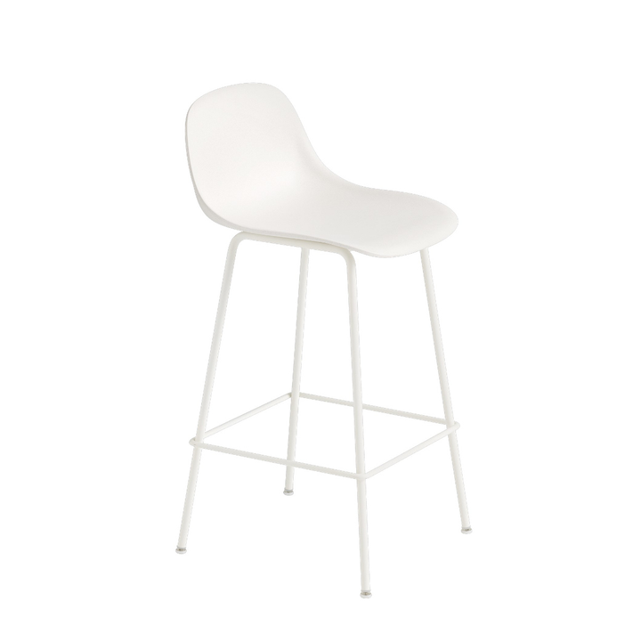 Muuto   Fiber Barhocker Mit Rückenlehne 65 Cm Weiß Stuhl Hocker Siehe Text/Foto B-Ware