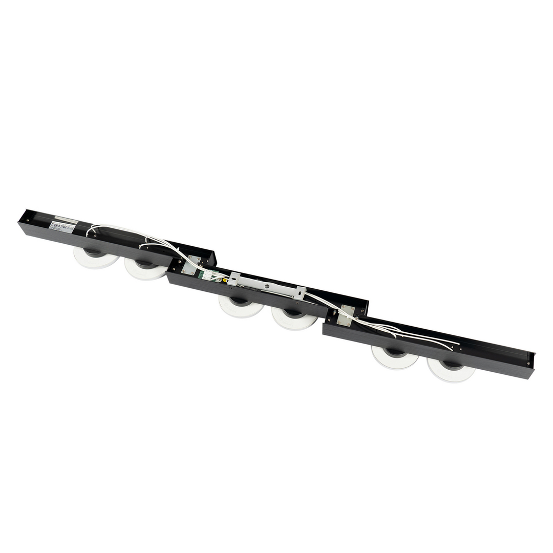 Lucande Kellino Deckenleuchte Deckenlampe Deckenlicht Leuchte 6 Flammig Schwarz B-Ware - 4251911756647