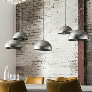 B-Ware Hängeleuchte Hängeleuchte Lampe Leuchte Evangeline Altsilber Fünfflammig Silber