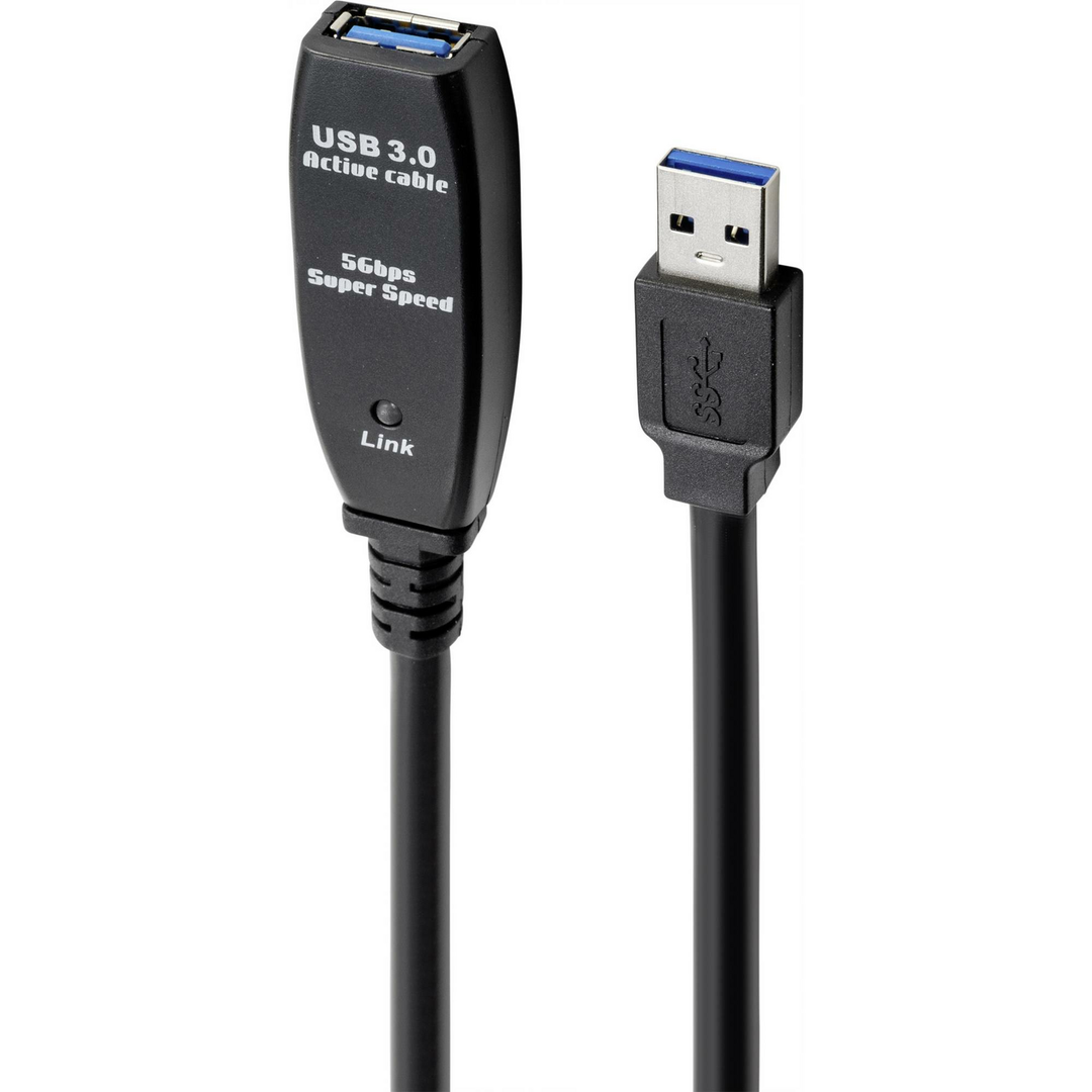 Renkforce USB Kabel USB 3.2 Gen1 USB-A Stecker USB-A Buchse Verlängerung Adap650