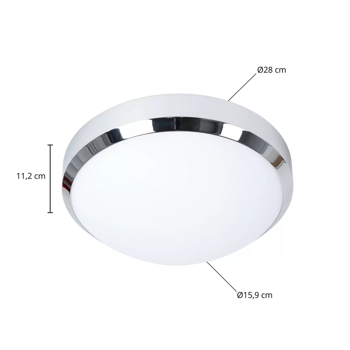 Arcchio Drilona LED-Bad-Deckenlampe chrom IP44 Deckenleuchte Leuchte Lampe Spot