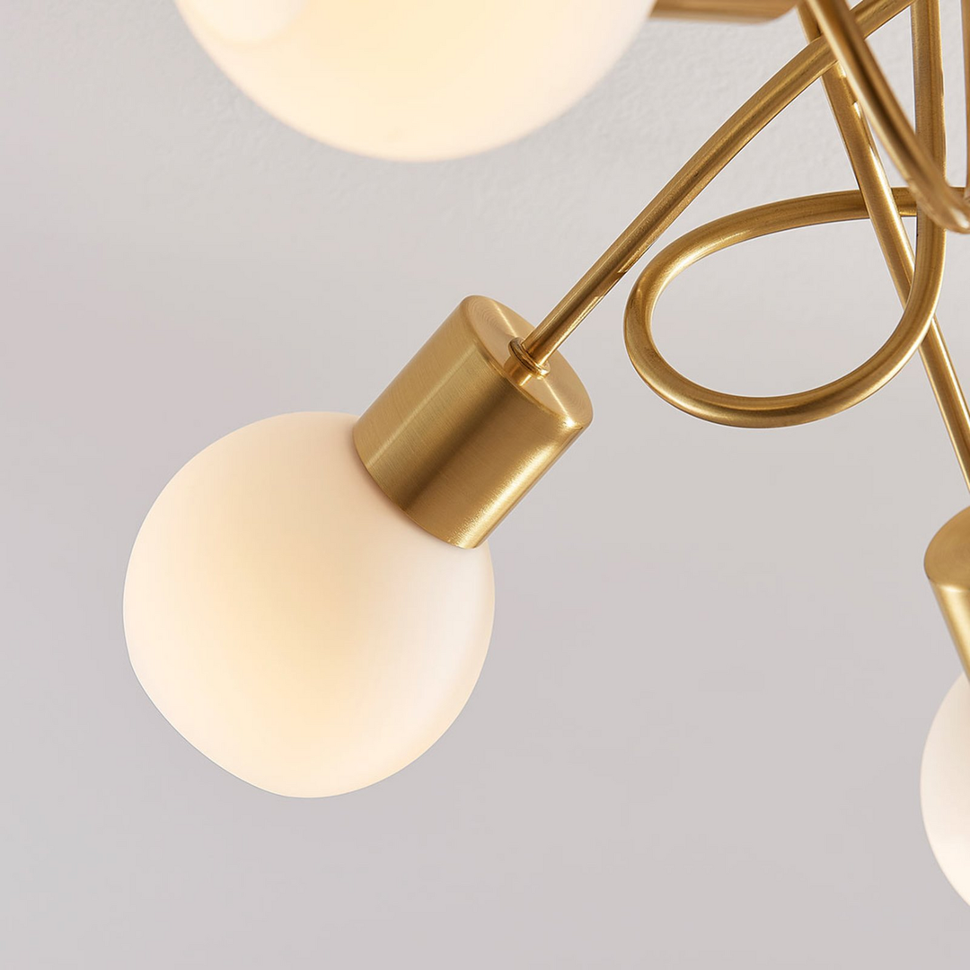 Lindby Deckenlampe Deckenlampe Lampe Leuchte Elaina 5-fl, messing SIEHE TEXT
