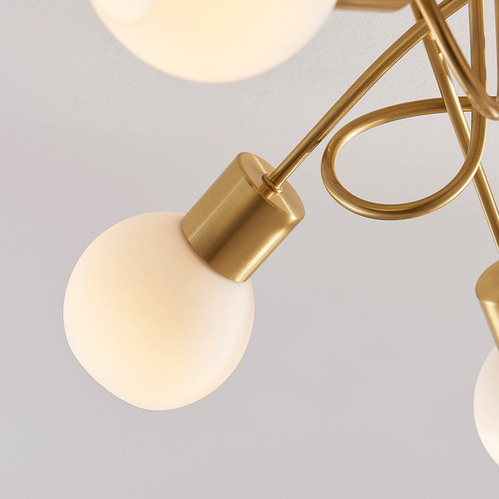 Lindby Deckenlampe Deckenlampe Lampe Leuchte Elaina 5-fl, messing SIEHE TEXT