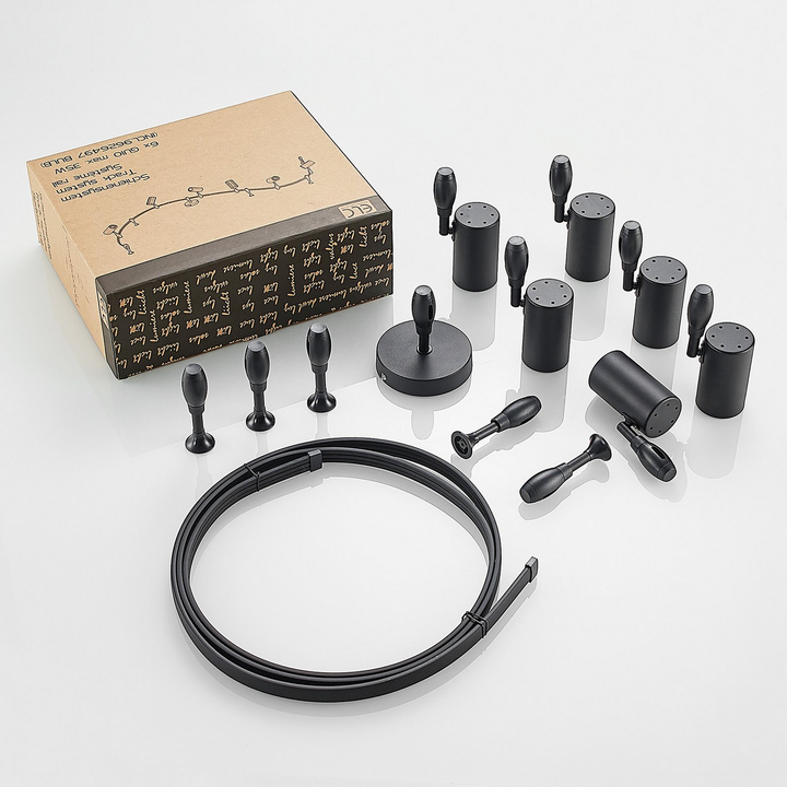 Lindby Schienensystem Delila Schwarz Flexibel Deckenlampe Deckenleuchte Lampe B-Ware