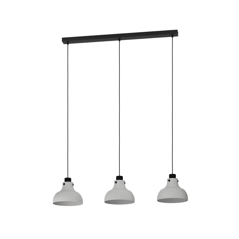 Eglo 43826 Matlock E27 3 Fach Hängeleuchte 900 X 200 Mm Grau Schwarz Lampe B-Ware - 9002759438265
