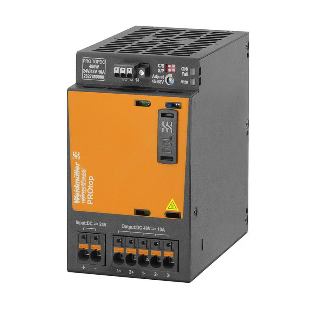 Weidmüller Pro Topdc 24 V/48 V 10 A Dc/Dc Wandler 10 A 480 W 56 V Schaltnetzteil  B-Ware