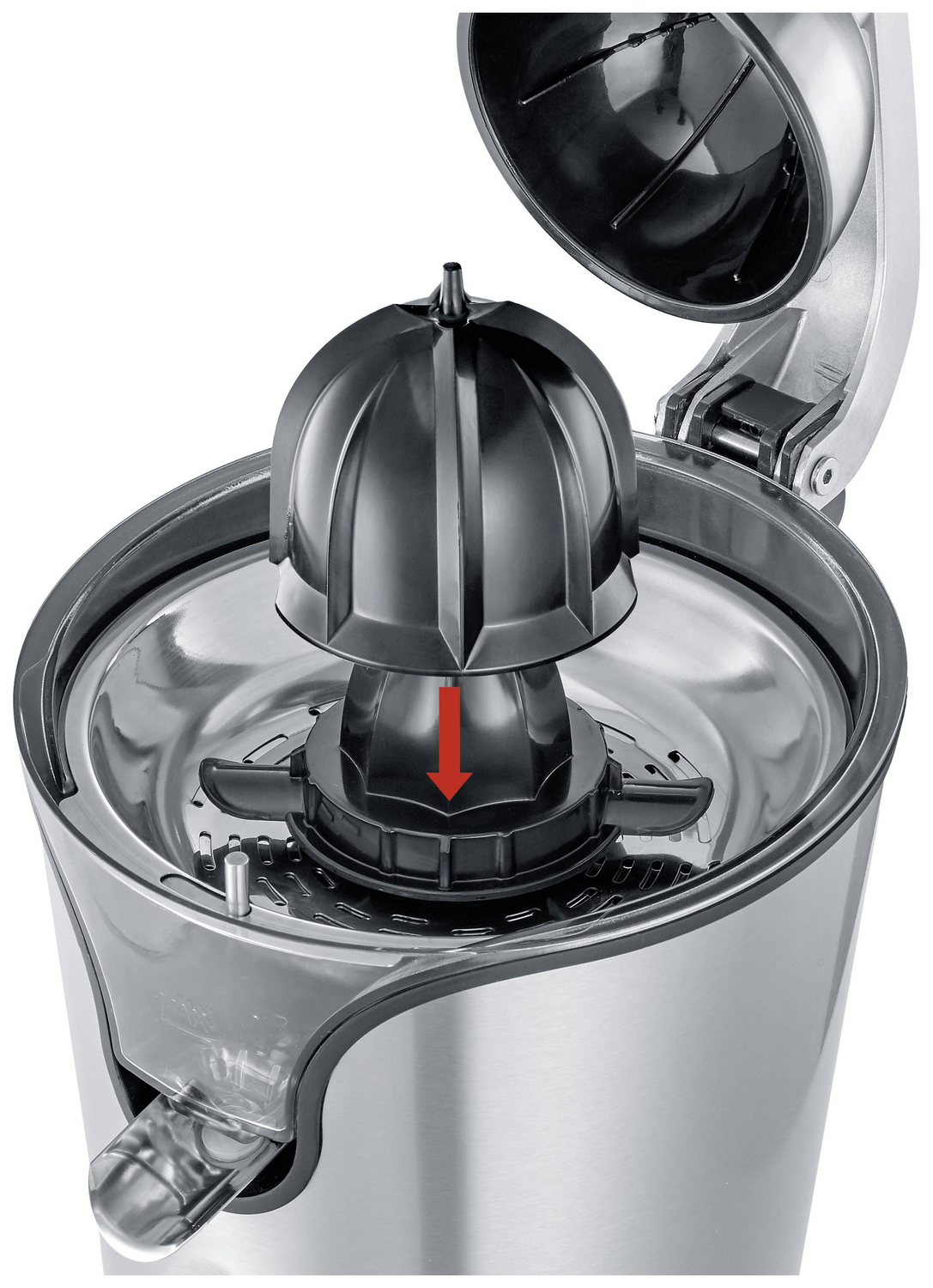 B-Ware Severin Zitruspresse 3544 160 W Edelstahl Schwarz Küchenkleingerät Entsafter844