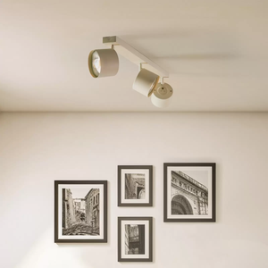 Spot de plafond réglable à trois lumières Chloe, beige, de qualité B, Spot709