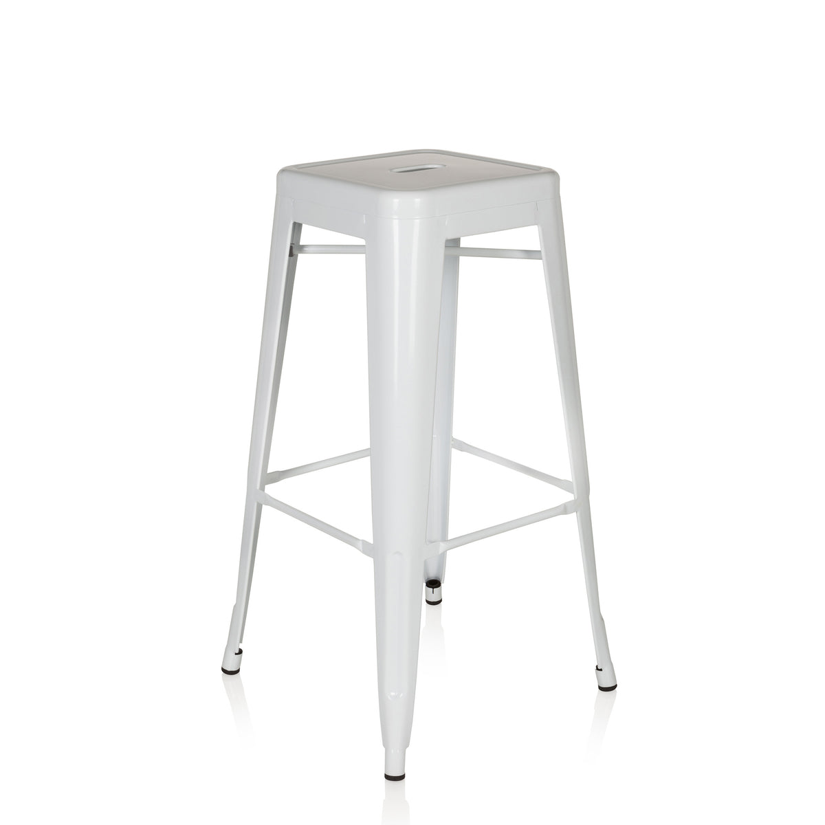 hjh OFFICE Barhocker VANTAGGIO HIGH metallic weiss Hocker Sitzmöbel Möbel Sitz - 4251084662301