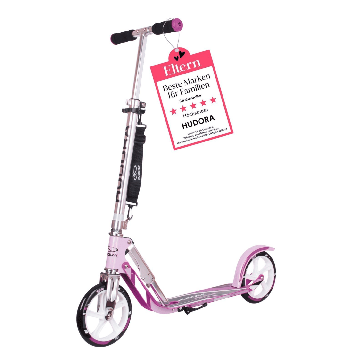 Trottinette enfant Hudora 205 violette, trottinette de ville, trottinette pliable Scoo248 (article de seconde main)