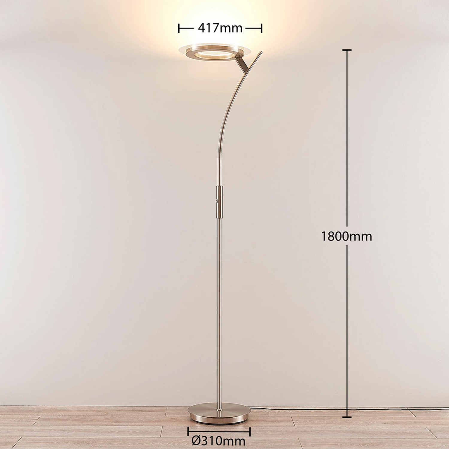Lindby Led Deckenfluter Darion Stehlampe Stehleuchte Lampe Dimmbar 30 W Nic736 B-Ware - 4251096544954