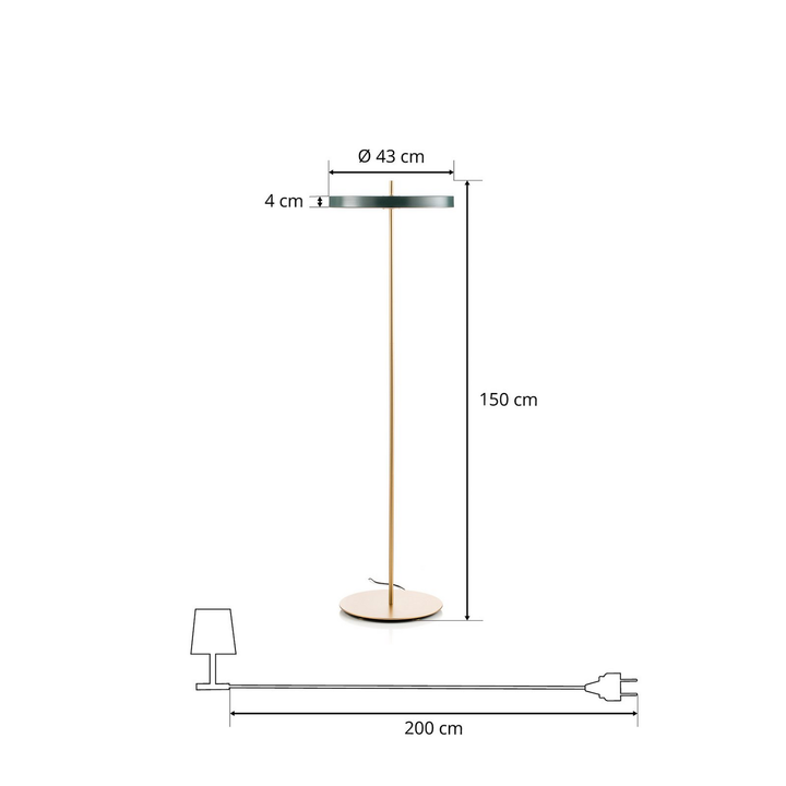 Umage Asteria LED-Stehleuchte Stehlampe Wohnzimmerlampe Lampe DEFEKTWARE