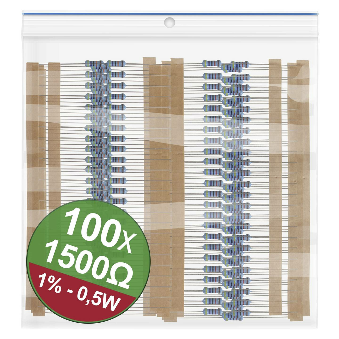 Quadrios 22P093 Metallschicht-Widerstand Widerstände axial 0,5W 9000 STÜCK