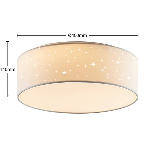 B-Ware Lindby Ellamina Led Deckenlampe Deckenlampe Deckenlicht Lampe Leuchte ø40cm Weiß