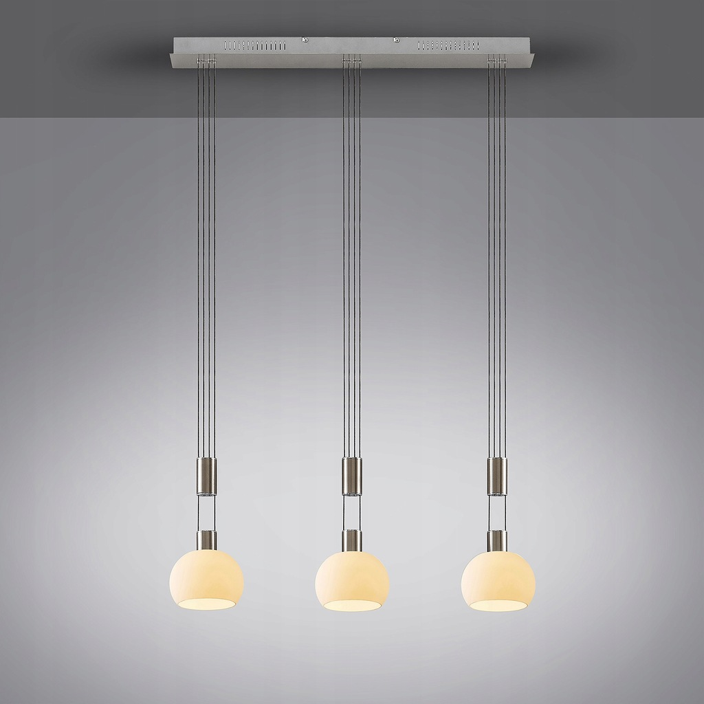 Lindby Aurell Led Pendellampe Lampe Pendelleuchte Leuchte Glas 3 Flammig Nickel B-Ware - 4251096573312