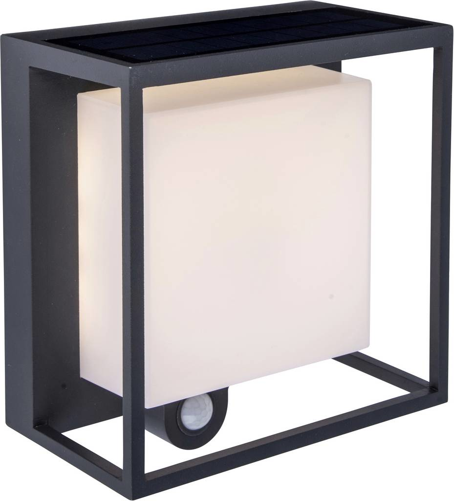 Lutec Curtis 6934601118 Solar Außenwandleuchte Mit Bewegungsmelder 3 W Anthra187 B-Ware