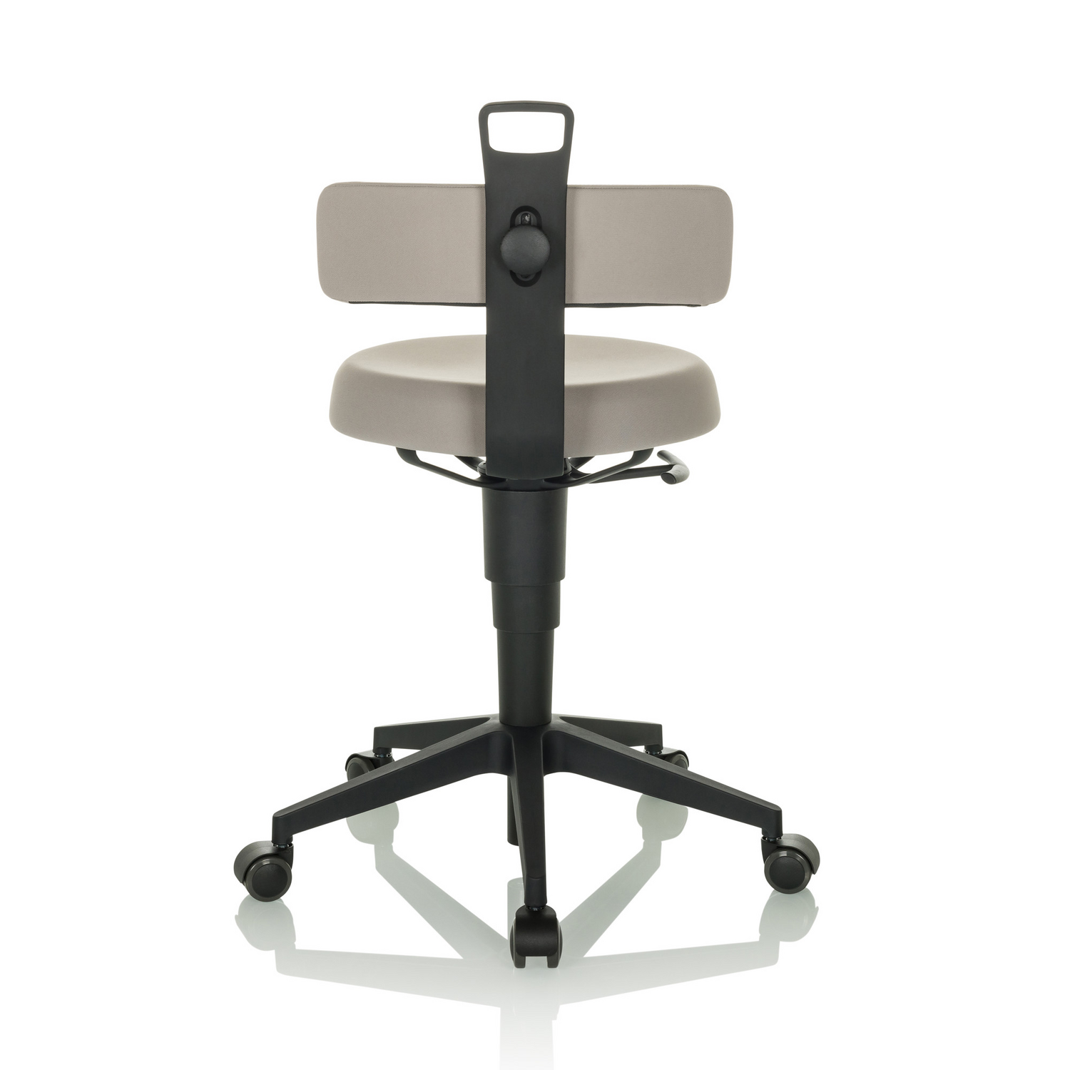 B-Ware Hjh Office Arbeitshocker Balancestuhl Top Work Flex Stoff Grau Stuhl Möbel